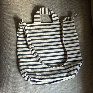 BAGGU sailor stripe duck bag